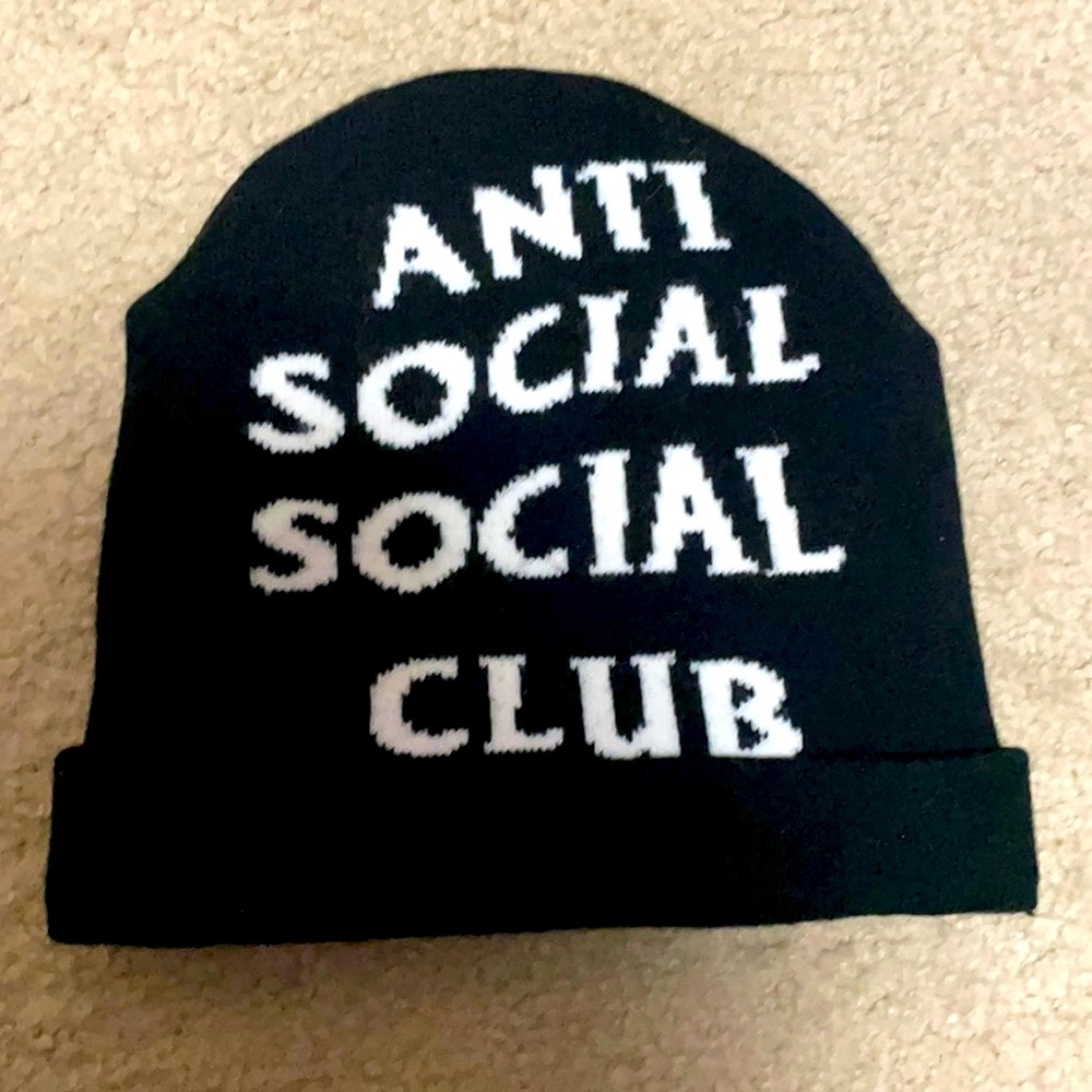 Anti social social club black beanie